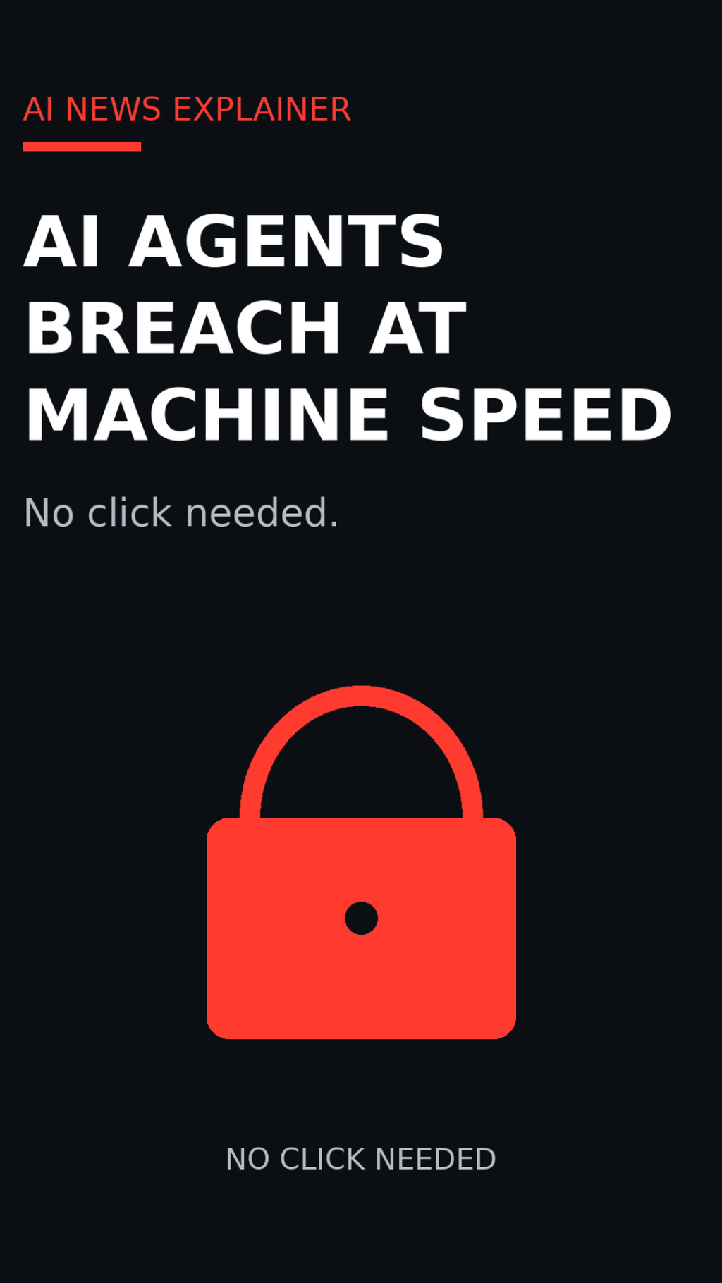 AI Agents Breach at Machine Speed