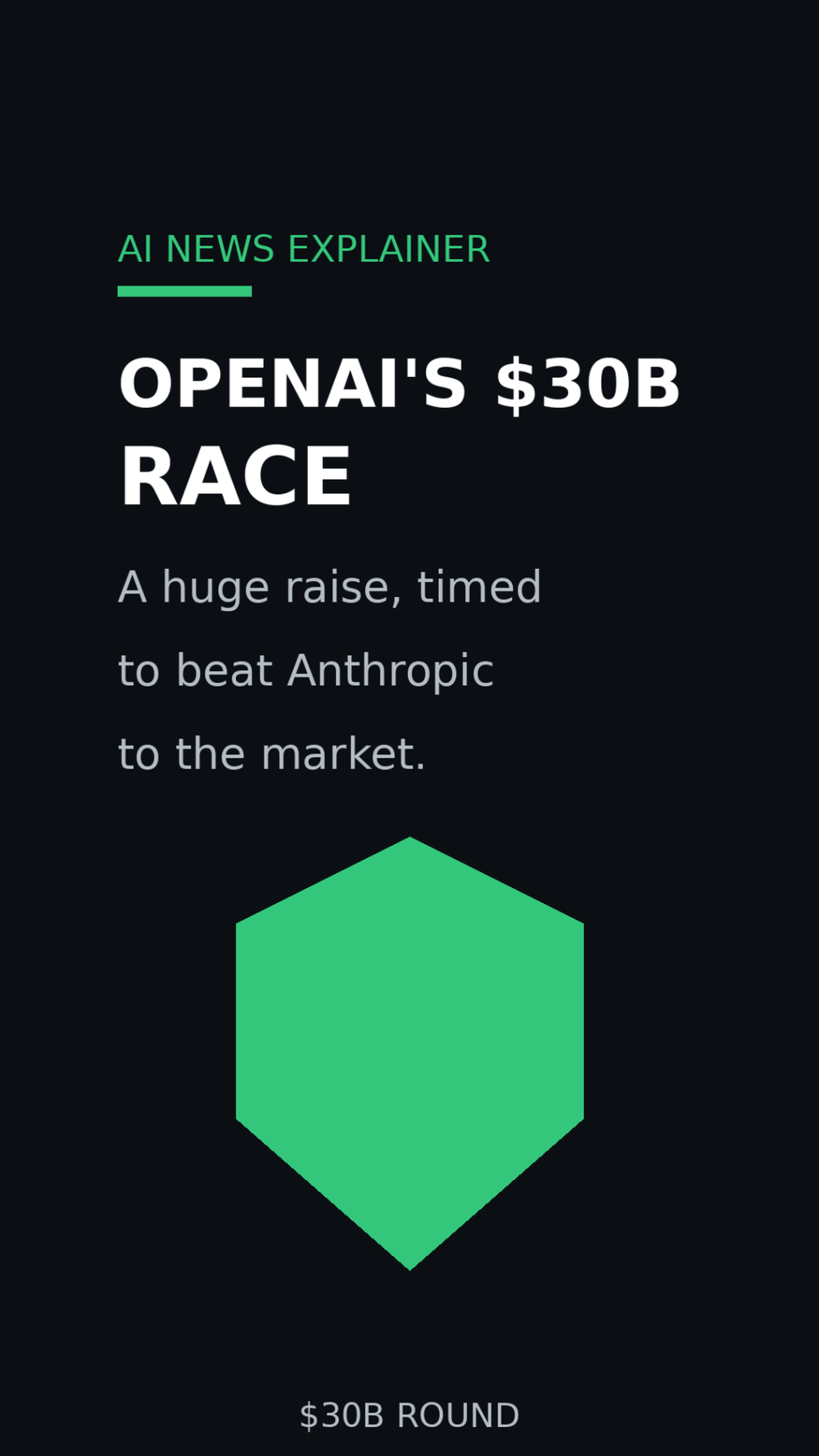 OpenAI’s $30B Race Before Anthropic’s IPO