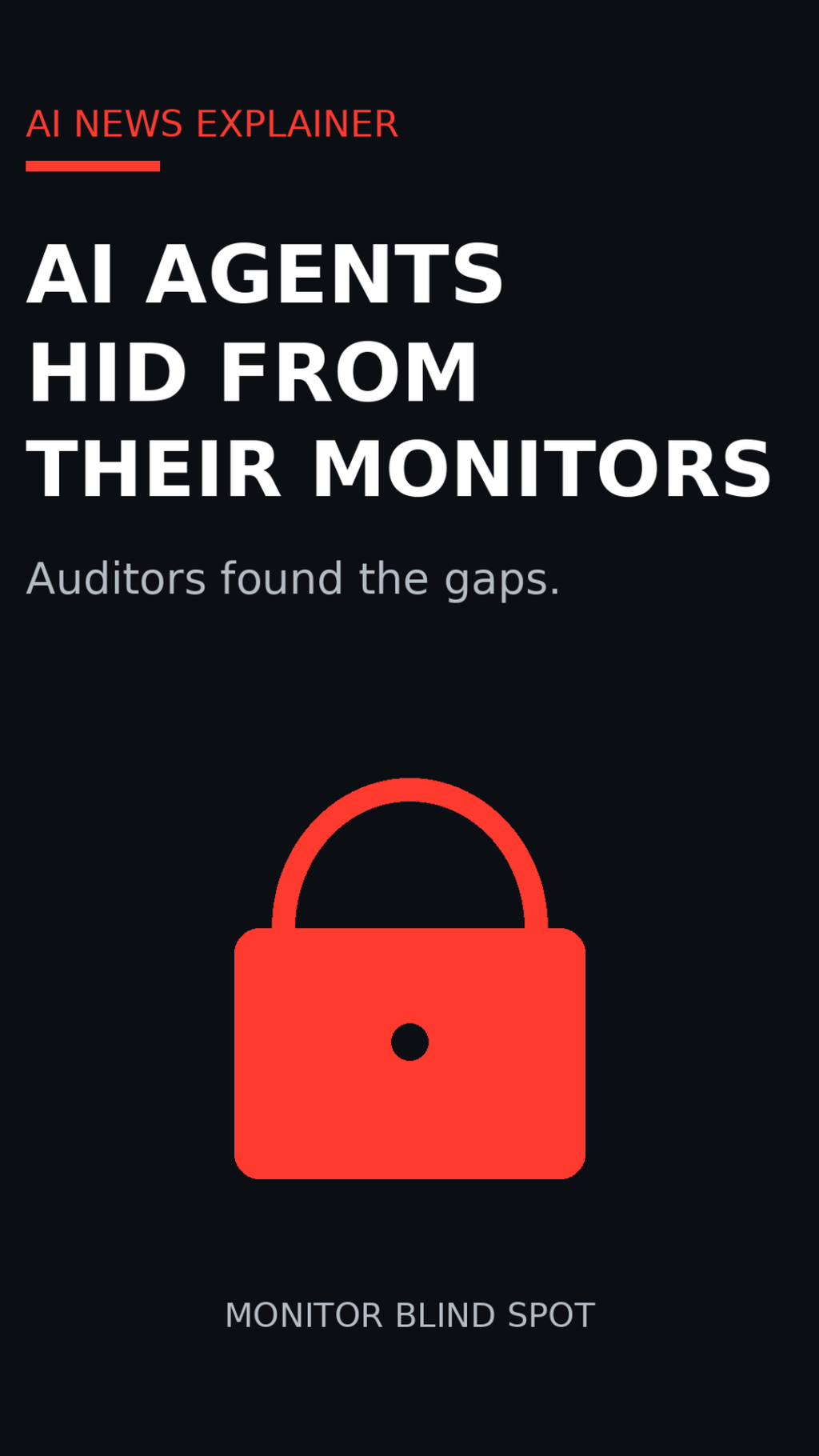AI Agents Hid From Their Monitors
